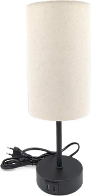 Image de STANBOW Lampe de chevet Touch Dimmable Abat-jour en lin USB A+C Prises de charge Stimuler la chambre à coucher Salon Chambre de bébé Dortoir Bureau à domicile