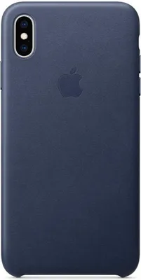 Produktbild von Apple iPhone Xs Max Hülle - Echtleder - Hard Case, Backcover - Blau