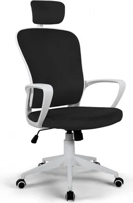 Image de Chaise de bureau en tissu avec lignes ergonomiques et appuie-tête Design Sepang
