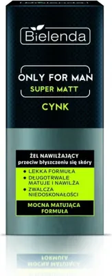 Image de Bielenda Only for Men Gel hydratant super mat, 50 ml