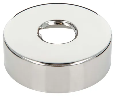 Produktbild von tecuro Gewinderosette (3/4) Ø 27 mm x Ø 80 mm x Höhe 25 mm, Messing verchromt