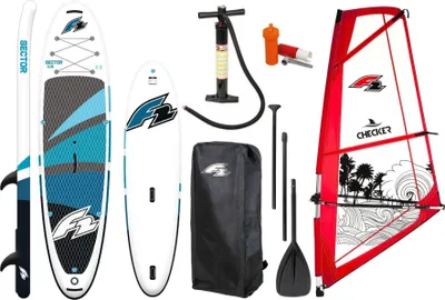 Produktbild von F2 Sector Windsurf 10.5 iSUP Board Stand Up Paddle Surfboard Checker 4,5qm Rigg