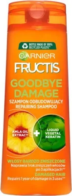 Obrázok produktu pre Garnier Fructis Szampon wzmacniający do włosów zniszczonych Goodbye Damage 400 ml