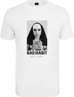 Produktbild von Mister Tee Shirt - BAD HABIT weiß - S