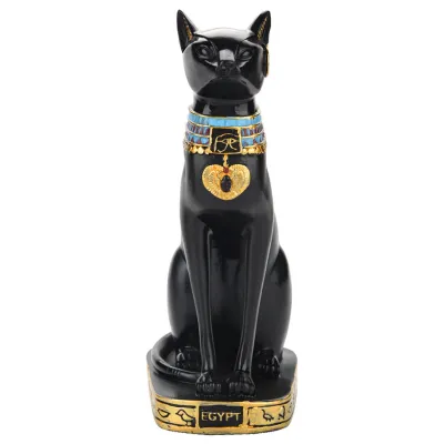 Zdjęcie produktu dla Statuetka egipskiego kota, figurka egipskiego kota, ozdoba egipskiego kota, ozdoba statuetki kota, dekoracja statuetki kota