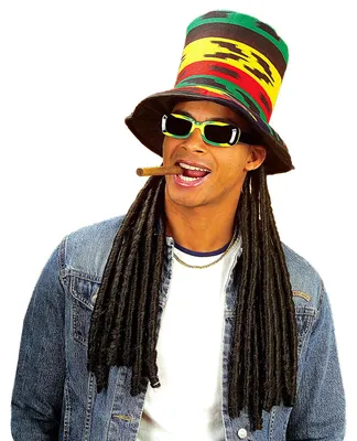 Produktbild von Zylinder Rasta mit Dreadlocks