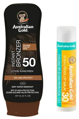 Produktbild von Australian Gold Bronzer Balm SPF50 + Lippenbalsam