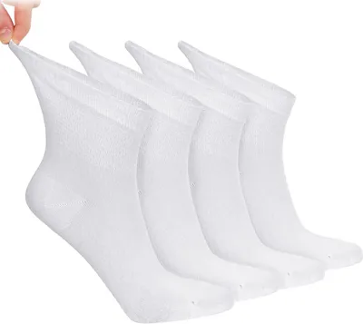 Produktbild von NoblesBox Diabetikersocken Damensocken (Beutel, 4 Paar) Bambussocken 35-38 Weiß