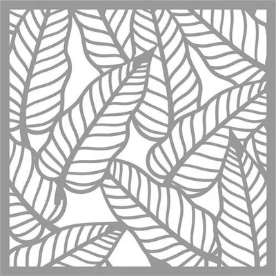 Produktbild von Schablone "Tropische Blätter", 15 x 15 cm, Polyester