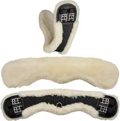 Obrázok produktu pre Anatomický mesačný opasok Equinate z jahňacej kože 60 cm prírodný