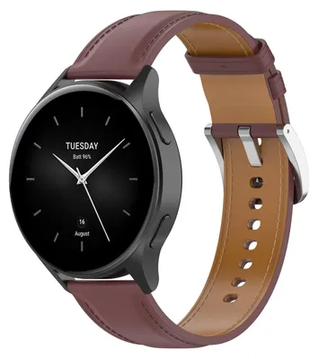 Produktbild von Für Xiaomi Watch S3 hochwertiges Design Leder Armband Watch Ersatz Arm Band Dunkelbraun