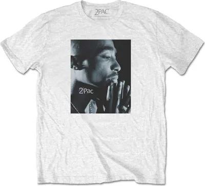 Zdjęcie produktu dla 2Pac Changes Side Photo White L Koszulka