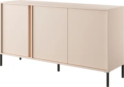 Produktbild von Kommode DAST C 153 3D LED Sideboard 3 Türen Beige