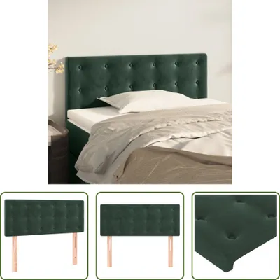 Produktbild von The Living Store Kopfteil Dunkelgrün 80x5x78/88 cm Samt