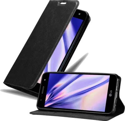 Zdjęcie produktu dla Pokrowiec Cadorabo na telefon LG X POWER 3 w kolorze czarnym z magnetycznym zamknięciem