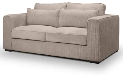 Produktbild von Sofa "Canedo" in beige-braun Cord Couch 2,5-Sitzer 200 cm