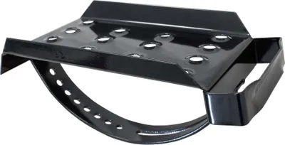 Produktbild von DAPRONA Dachtritt für Schornsteinfeger, verzinkt Schwarz 25cm, Robustes Gitterrost, Nutzbar als Fluchtweg