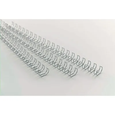 Produktbild von GBC Drahtbinderücken WireBind A4 21 Ringe 10 mm silber 100 Stück