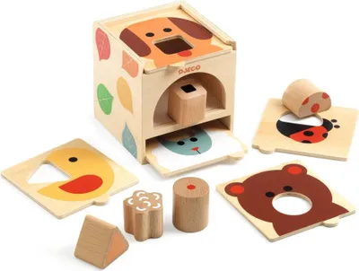 Image de DJECO Inséreur en bois BoNBasic 5 pièces