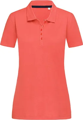 Produktbild von Stedman ST9150 | Womens Hanna Poloshirt - Farbe: Salmon Pink - Größe: XL