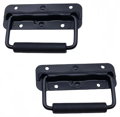 Klappgriff-Satz, 2er-Pack, Edelstahl, 120 mm, schwarz
