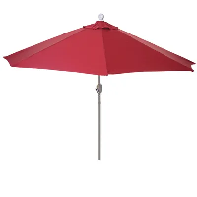 Obrázek produktu pro Slunečník půlkruh Parla - polyester/hliník - 270cm bordó bez stojanu