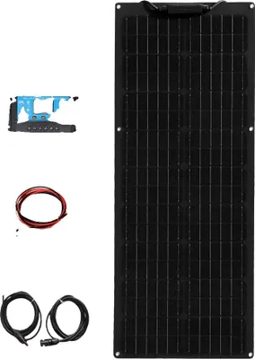Zdjęcie produktu dla Zestaw paneli słonecznych XINPUGUANG, pojemność 50W / 100W, krzem monokrystaliczny, elastyczna konstrukcja, zestaw solarny 12V 50W