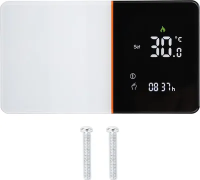 Image de Thermostat Wi-Fi avecvia application, écran LCD, régulateur de température intelligent pour chauffage au sol, 5+1+1 périodes programmables, 95-240 V, 5 A