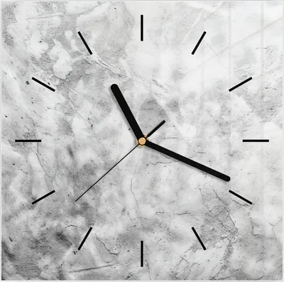 Produktbild von Wanduhr aus Glas mit Motiv Marmor Struktur- 30 x 30 cm - inkl. Aufhängesystem