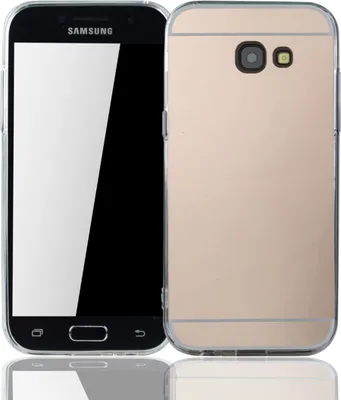 Produktbild von Samsung Galaxy A5 2017 Handy Hülle Spiegel Mirror Soft-Case Schutz-Cover Rose Gold
