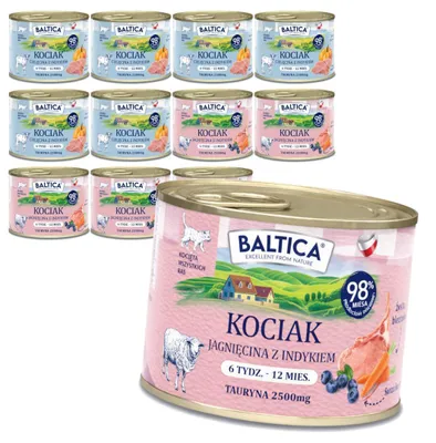 Produktbild von Baltica Regionale Geschmacksrichtungen Mix 12x185g Getreidefreies Nassfutter für Kätzchen