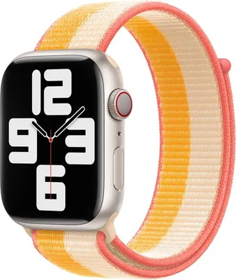 Productafbeelding van Apple Sport Loop band voor de Apple Watch | 44/45/46/49 mm - Maize/White
