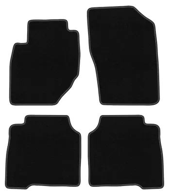 Produktbild von Velours-Fußmatten für Hyundai Terracan 2001-2006 (SUV) – 4-tlg, Schwarz, passgenau – Wielganizator BASIC