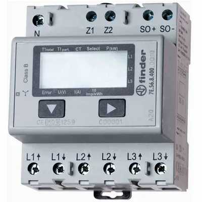 Produktbild von Finder 7E.56.8.400.0010 Drehstromzähler digital 5 A MID-konform Ja