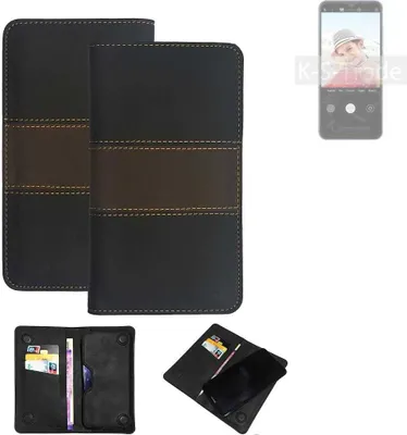 Produktbild von K-S-Trade Hülle Handyhülle kompatibel mit Blackview A52 Schutzhülle Walletcase Bookstyle Tasche Schutz Case Handytasche Wallet Cover Kunstleder
