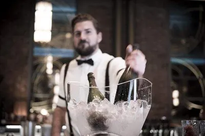 Produktbild von Famanu Weinkühler / Champagnerkühler - 7 Liter, transparent