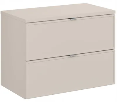 Produktbild von Badezimmerschrank 80 cm mit Arbeitsplatte in Kaschmir matt
