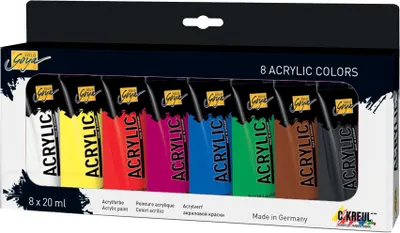 Produktbild von KREUL Acrylfarbe SOLO Goya Acrylic 20 ml 8er Set