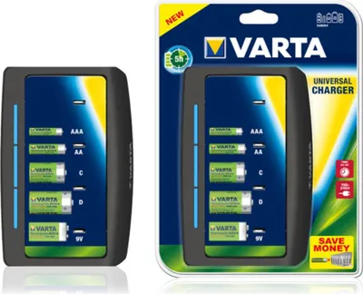 Zdjęcie produktu dla Varta 57648, Niklowo-metalowo-wodorkowa (NiMH), 9v, AA, AAA, C, D