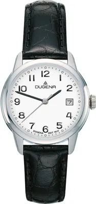 Produktbild von Dugena 4460713 Damen-Armbanduhr, Edelstahl-Gehäuse, Leder-Armband