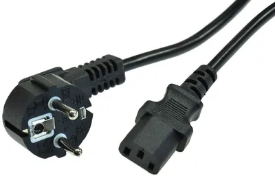 Zdjęcie produktu dla Kabel zasilający ChiliTec H03VV-F3G 0,75 mm² 10-16 A 250 V czarny 1,5 m
