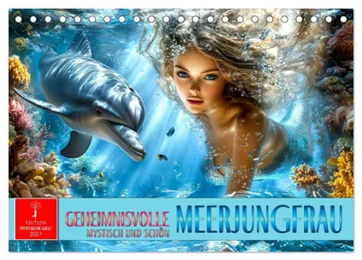 Produktbild von Geheimnisvolle Meerjungfrau (Tischkalender 2027 DIN A5 quer), CALVENDO Monatskalender