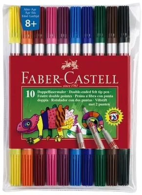 Obrázok produktu pre FABER-CASTELL 151110 Doppelfasermaler, 10er