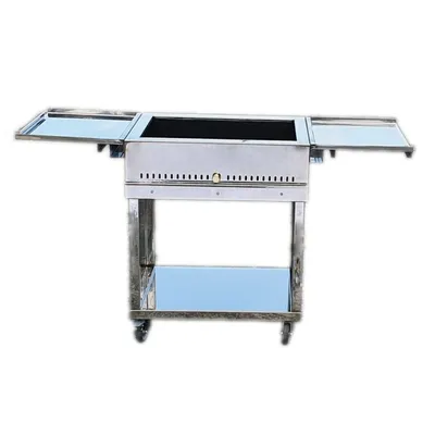 Zdjęcie produktu dla Grill węglowy ze stali nierdzewnej L 70 x D 53
