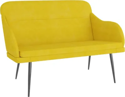 Produktbild von vidaXL Sitzbank Gelb 110x76x80 cm Samt