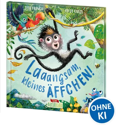 Image de Laaangsam, kleines Äffchen!: Bilderbuch über Achtsamkeit für Kinder ab 4 Jahren (Naturkind)