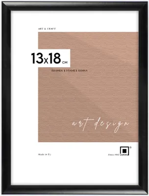 Produktbild von LUCA® Aluminium Frames, Bilderrahmen, Farbe Schwarz, 13x18 cm