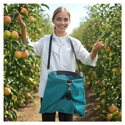 Produktbild von Wasserdichte Gartenschürze für die Ernte, verstellbar, mit Taschen, für Gärtner und Landwirte