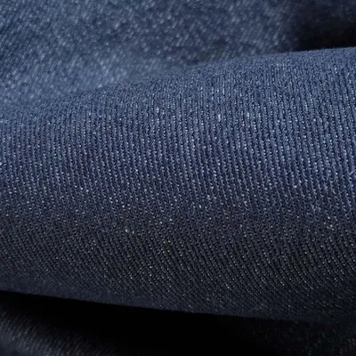 Produktbild von 10,2 oz indigoblauer Raw Denim | 100 % recycelte Baumwolle | Jeansstoff Meterware per 0,5 m