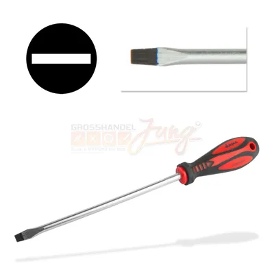 Produktbild von Schraubendreher Schraubenzieher Schlitz 8,0x200 magnetisch Chrom-Vanadium-Stahl